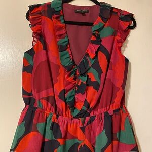 Banana Republic Multicolor Ruffle Blouse